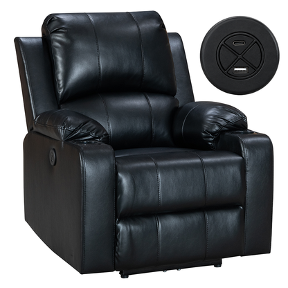 Electric Recliner Chair Armchair with USB USB C Charging Ports