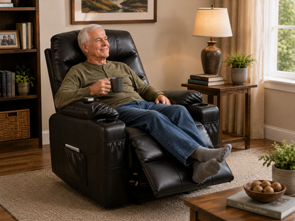 Recliner Chair with Massage Heat Electric Power Lift