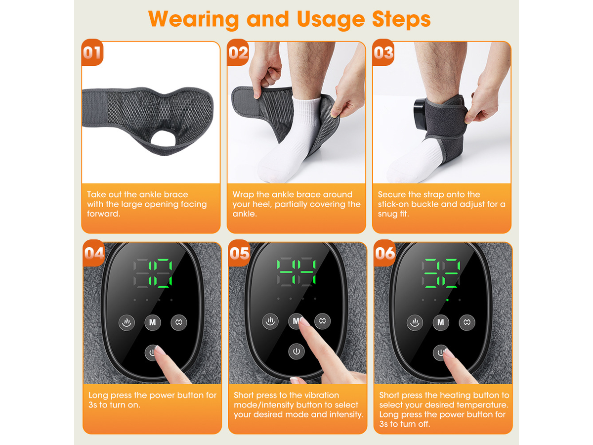 Heated Ankle Brace Vibration