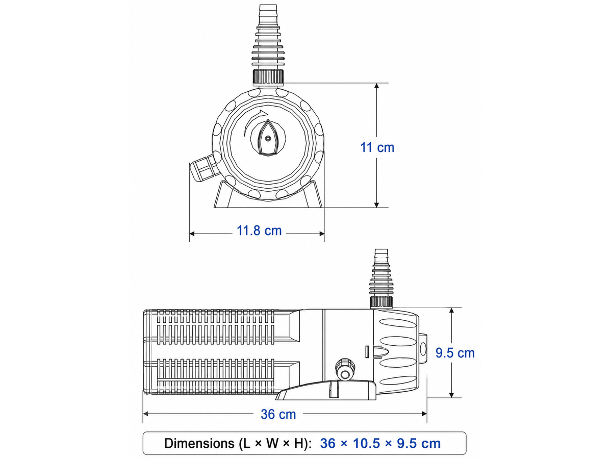 CUP-359 Pond Pump Filter UV Steriliser
