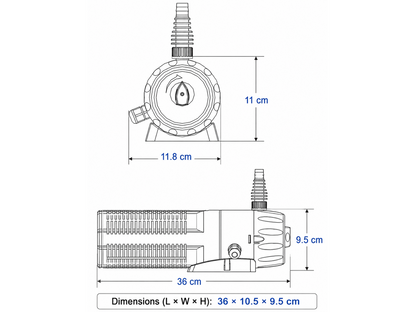 CUP-359 Pond Pump Filter UV Steriliser