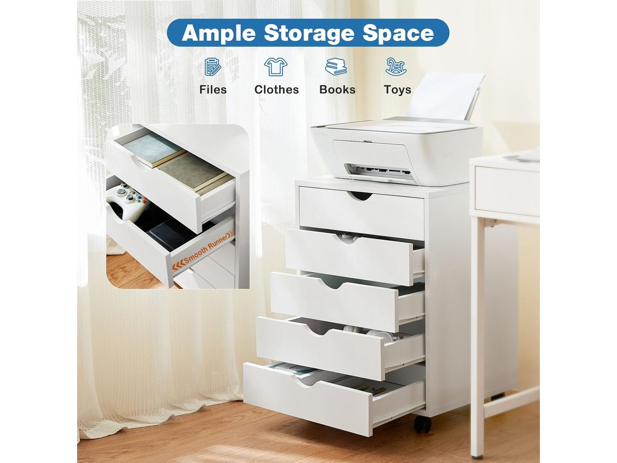5 Drawer File Cabinet