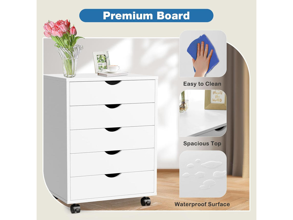 5 Drawer File Cabinet