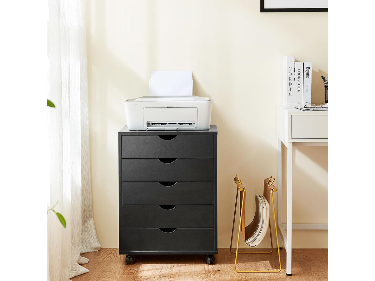 5 Drawer File Cabinet Mobile Printer Stand