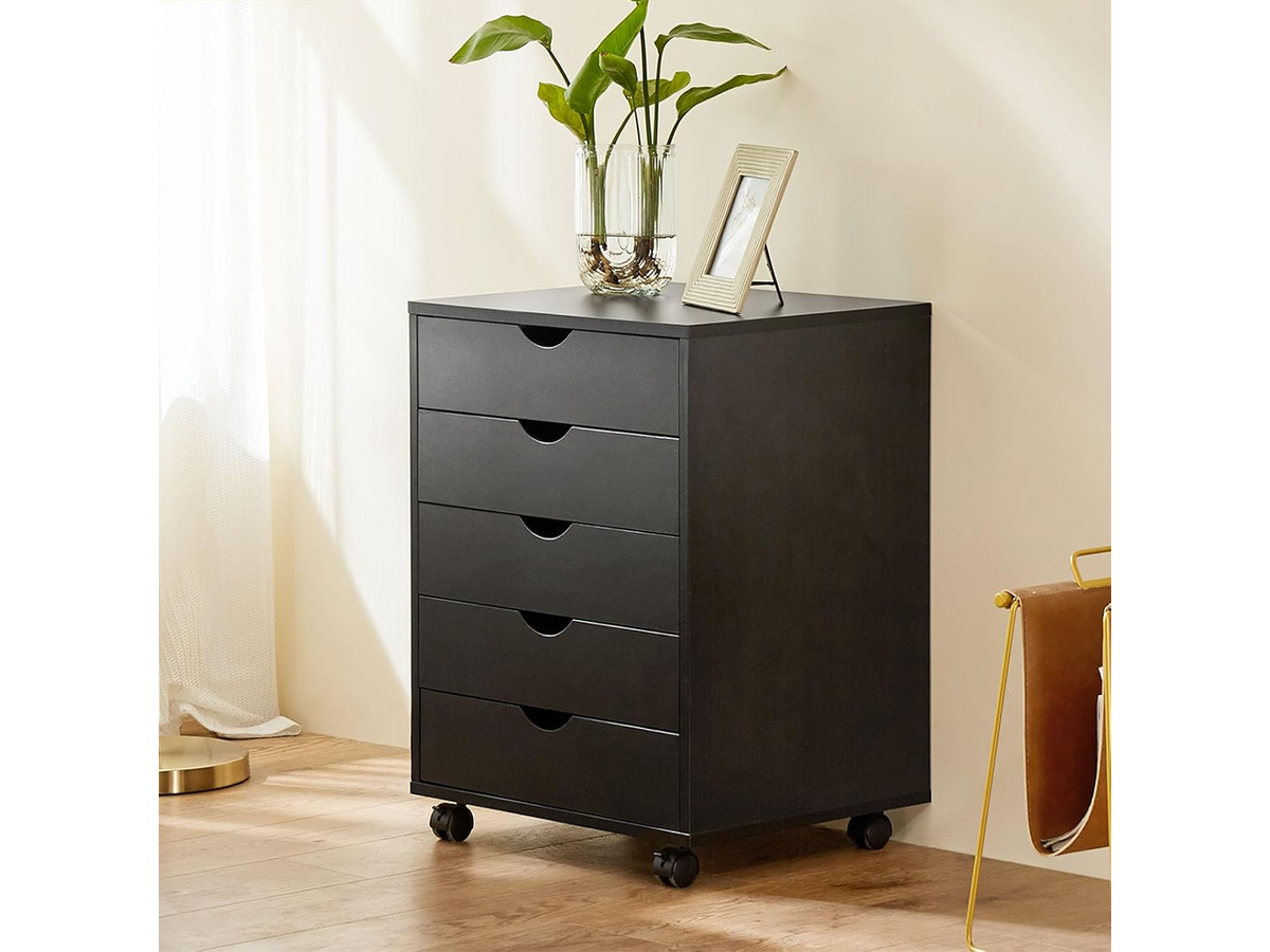 5 Drawer File Cabinet Mobile Printer Stand