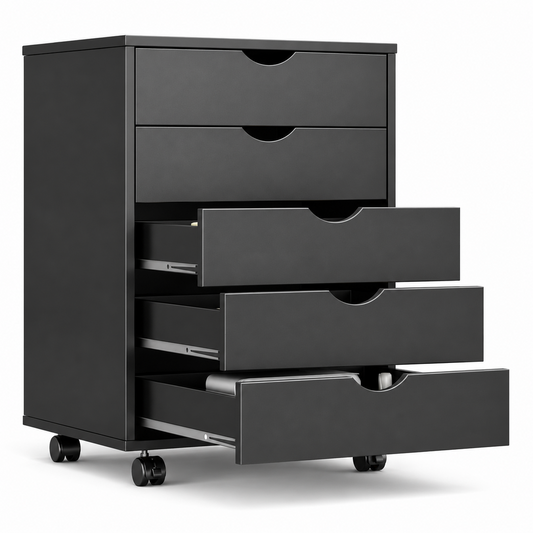 5 Drawer File Cabinet Mobile Printer Stand