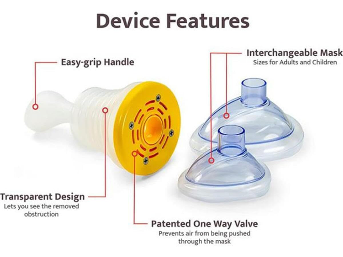 Anti Choking Device Portable Choking Rescue Device Emergency Airway Clearance Kit