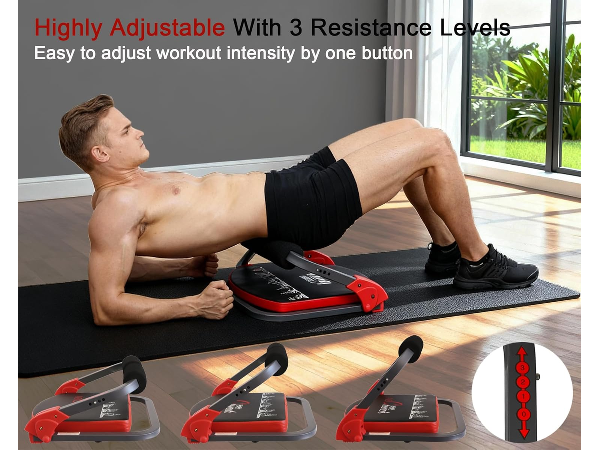 Ab Machine with Resistance Bands