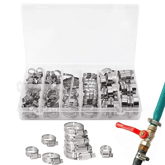 120PCS Hose Pipe Clamps Clips