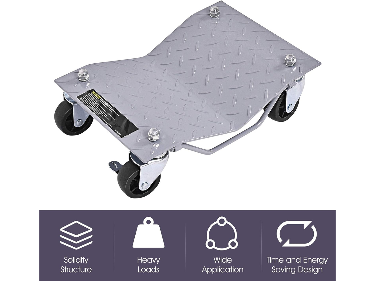 Tire Wheel Dolly 4 Pack Heavy Duty Vehicle Positioning Skates