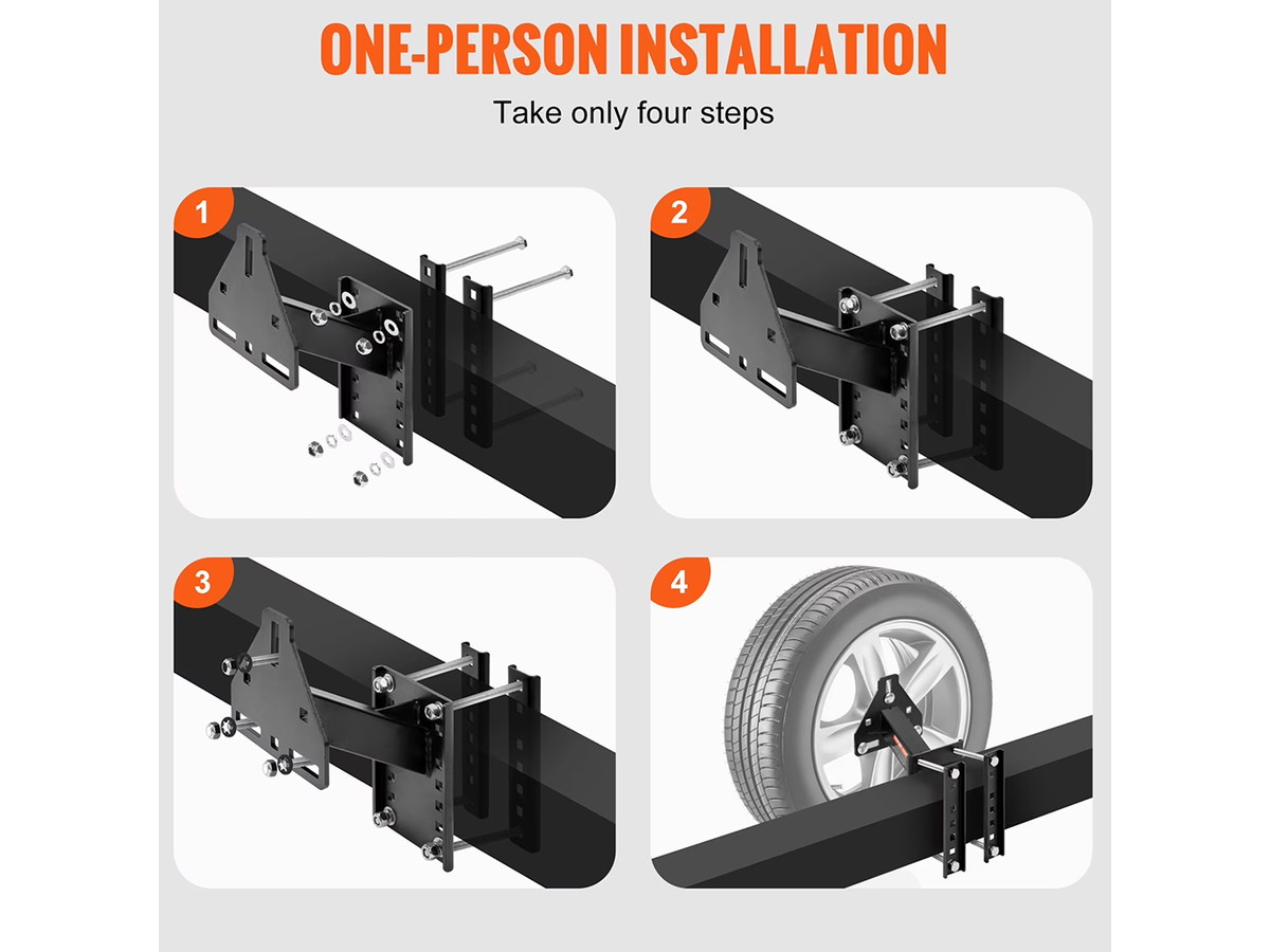 Trailer Wheel Bracket Spare Tire Carrier