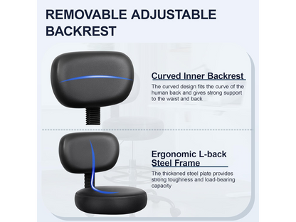 Salon Stool Adjustable Rolling Spa Stool