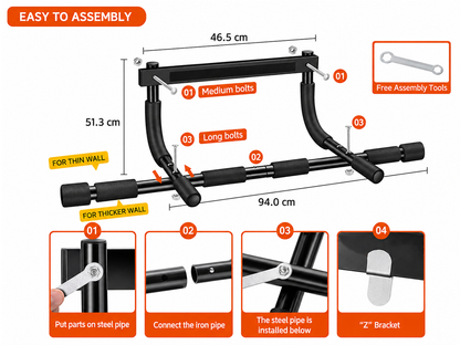 Chin Up Pull Up Bar Upper Body Workout Bar