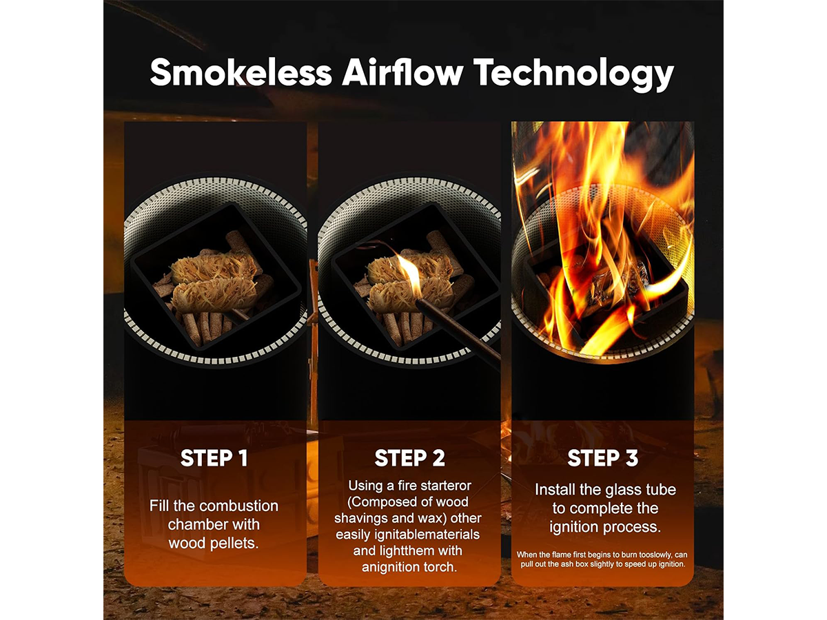 Smokeless Fire Pit Wood Burning Campfire