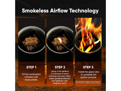 Smokeless Fire Pit Wood Burning Campfire