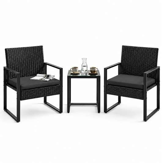 Outdoor Wicker Bistro Set