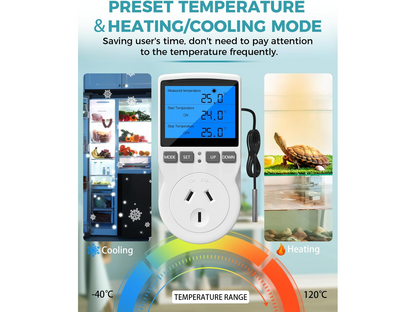 Digital Temperature Controller Thermostat Timer