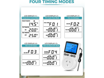 Digital Temperature Controller Thermostat Timer