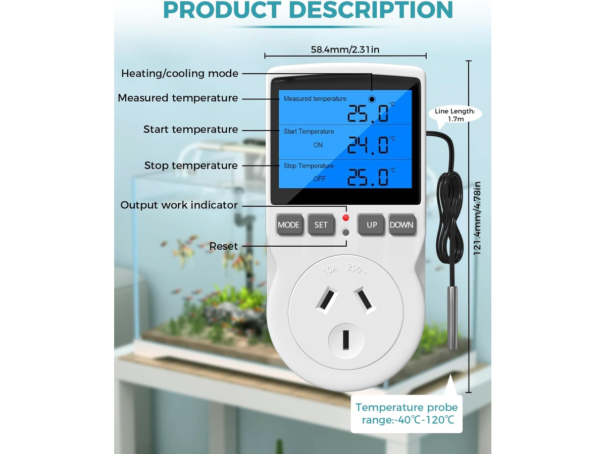 Digital Temperature Controller Thermostat Timer