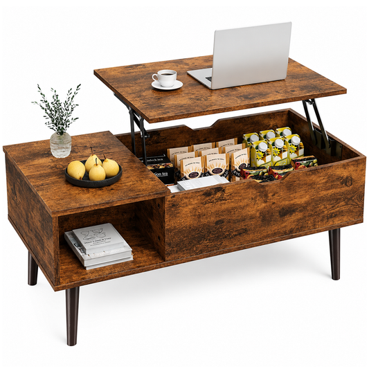 Coffee Table with Lift Top and Hidden Storage