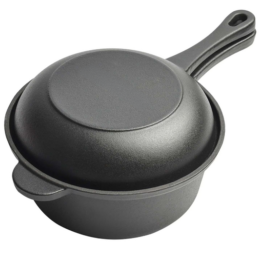 Cast Iron Saucepan with Lid