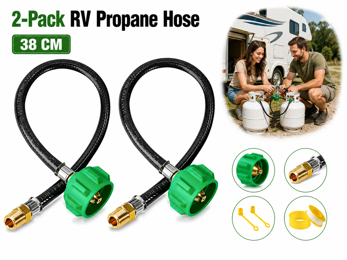 RV Propane Hose Dual Tank Connector