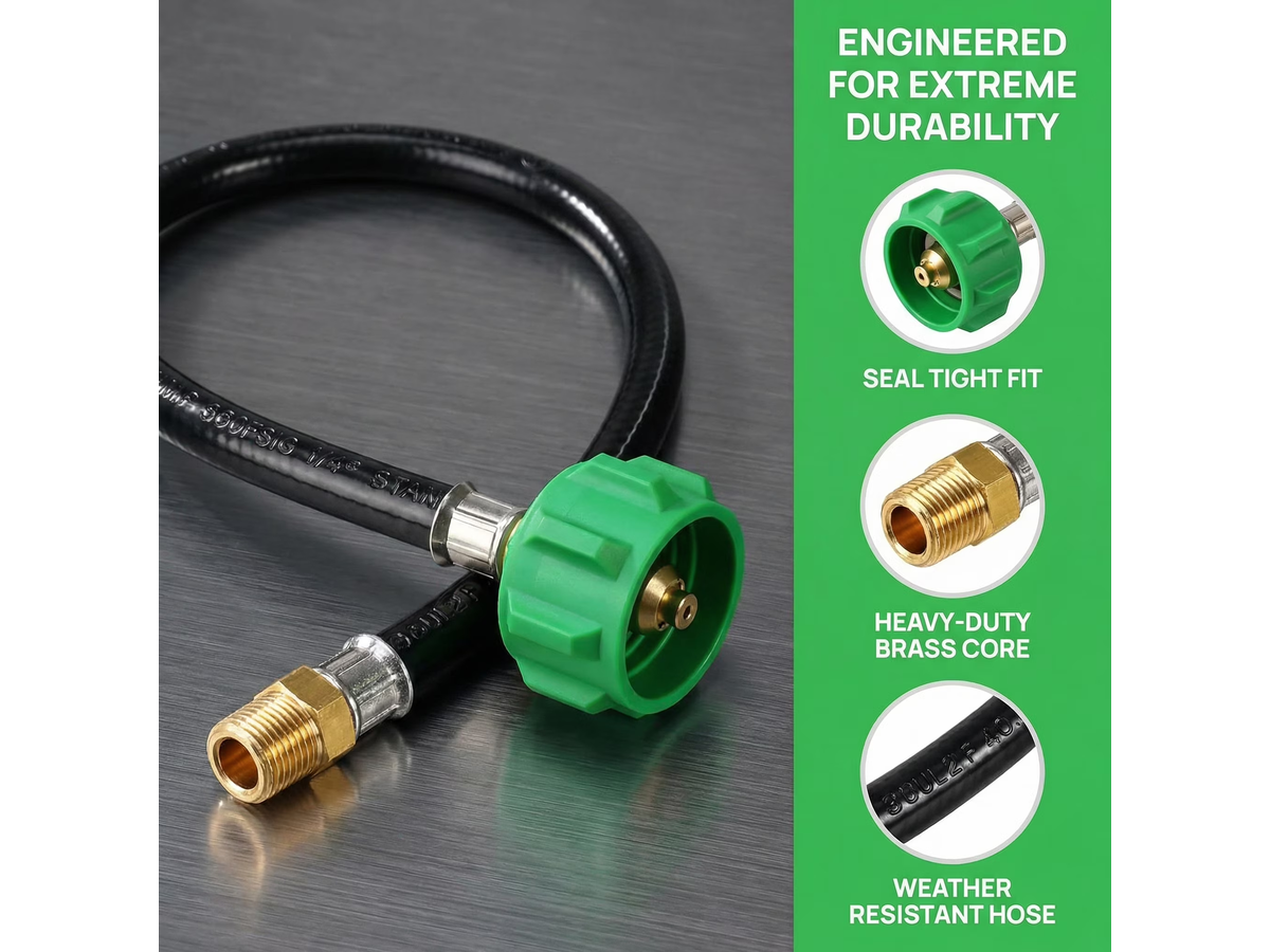 RV Propane Hose Dual Tank Connector