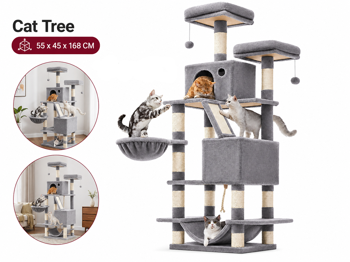 168CM Cat Tree House Tower