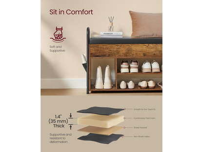 VASAGLE Shoe Storage Bench