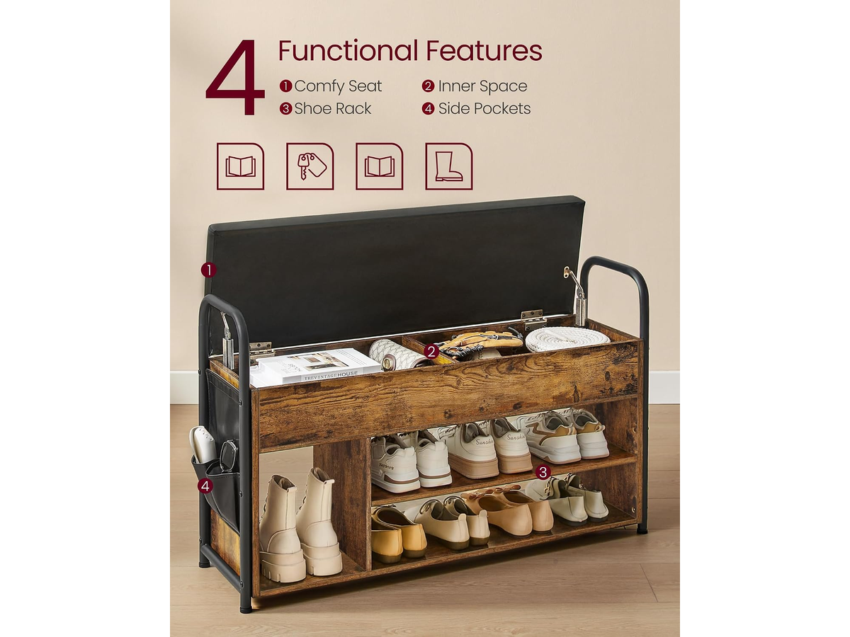 VASAGLE Shoe Storage Bench