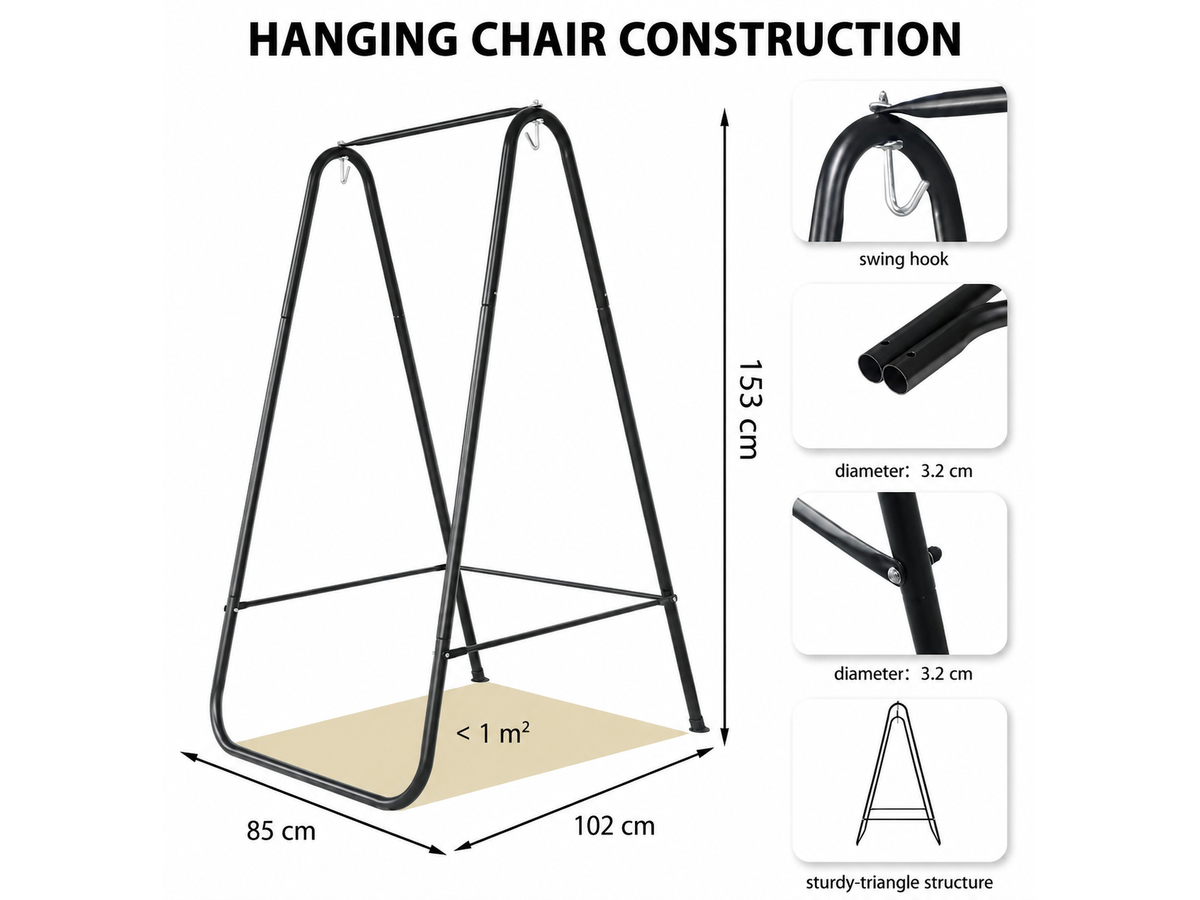 Hammock Chair Stand with Hanging Chair