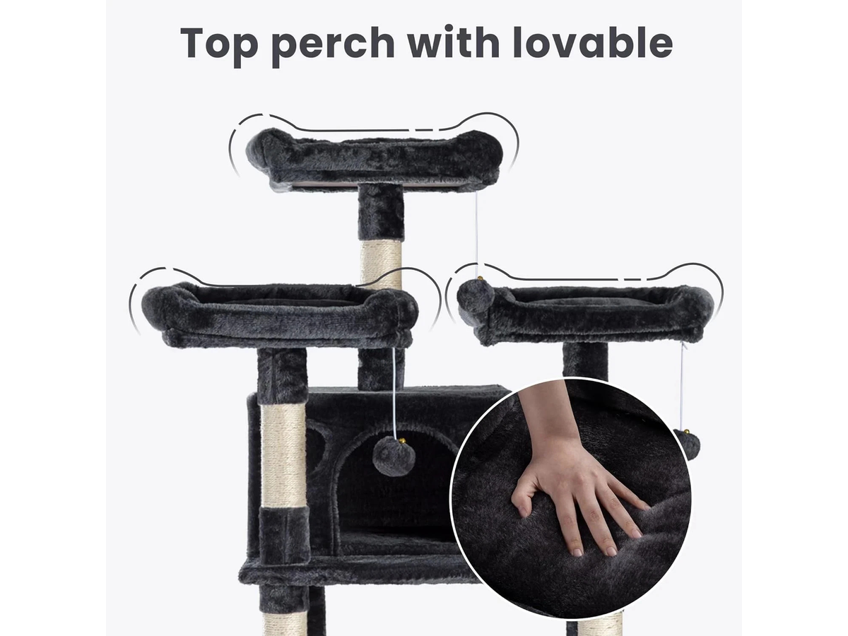 Cat Tree House Tower 173cm