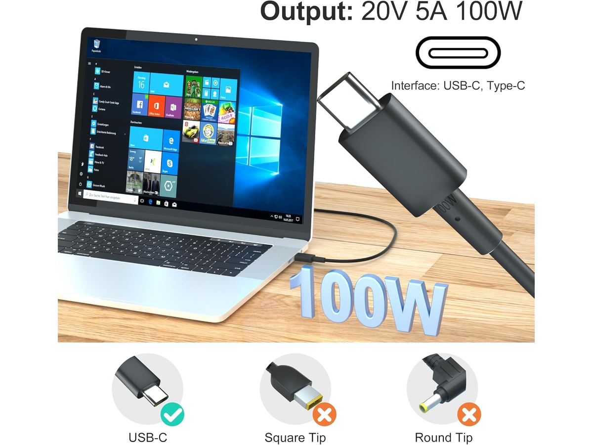 100W USB C AC Adapter
