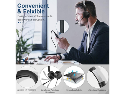 Computer Headset with Microphone