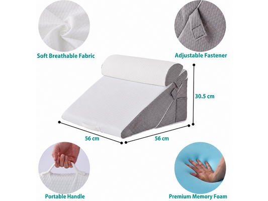 Wedge Pillow Set Memory Foam Bed Cushion