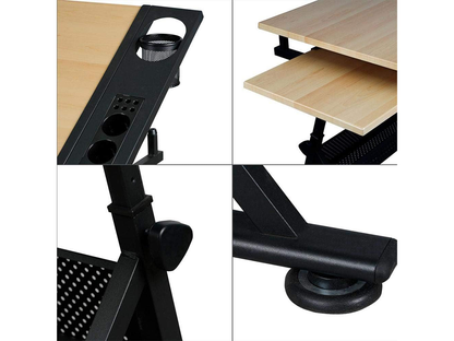 Adjustable Drafting table Drawing Craft Table with Stool