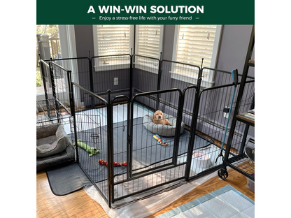 Dog Playpen Pet Play pen Fence 8 Panels