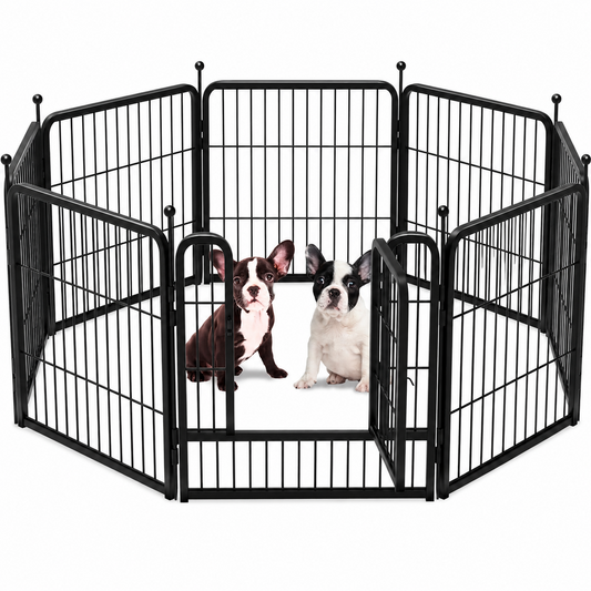 Dog Playpen Pet Play pen Fence 8 Panels