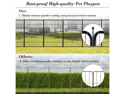 Dog Playpen Pet Play Pen 12 Panel 80*80cm