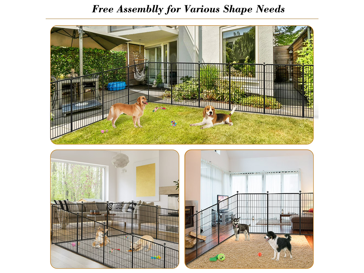 Dog Playpen Pet Play Pen 12 Panel 80*80cm