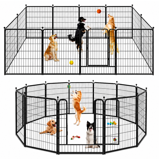 Dog Playpen Pet Play Pen 12 Panel 80*80cm