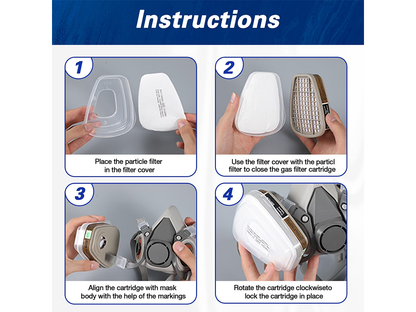 Respirator Mask With Safety Glasses