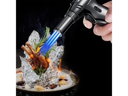 Butane Gas Blow Torch Adjustable Refillable Kitchen Torch