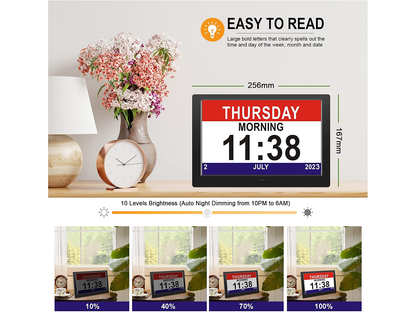 Digital Calendar Day Clock