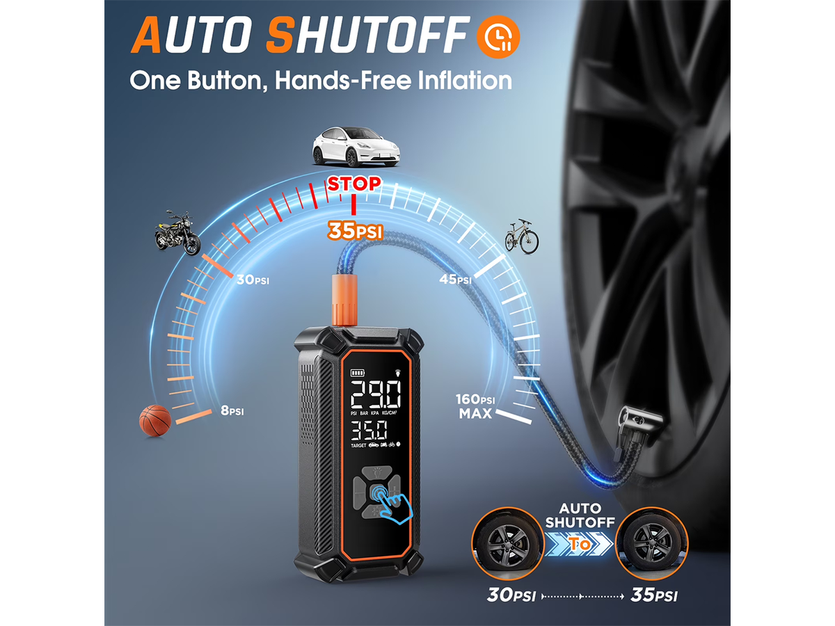 Cordless Tyre Inflator 160 PSI