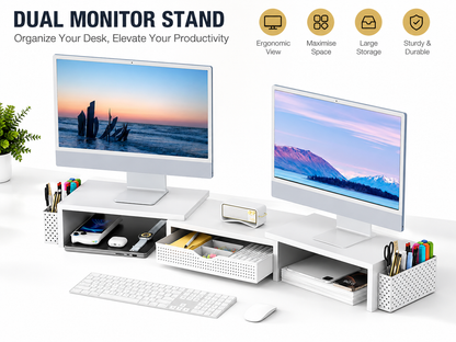 Dual Monitor Stand Riser