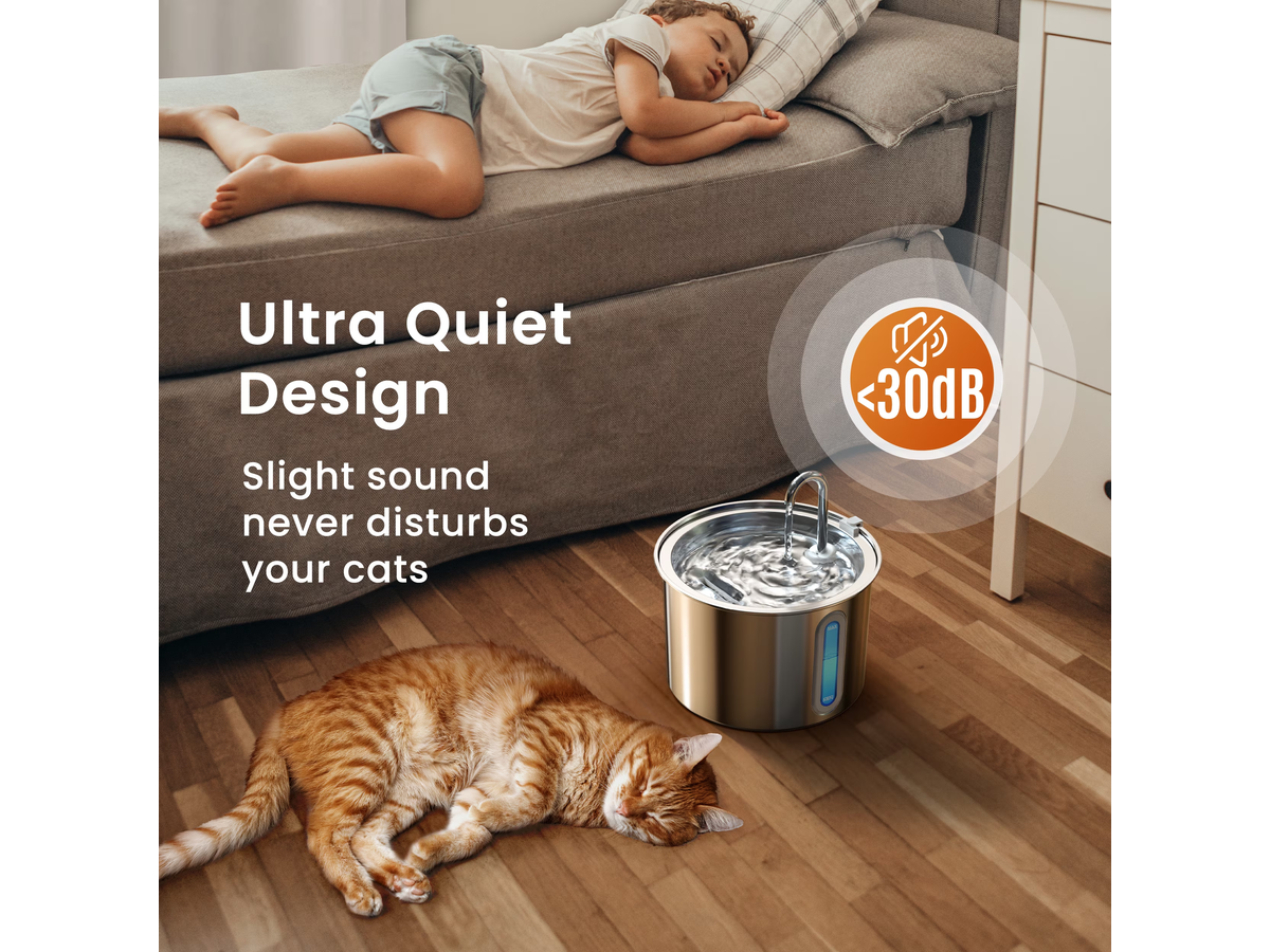 Cat Water Fountain Stainless Steel 2L