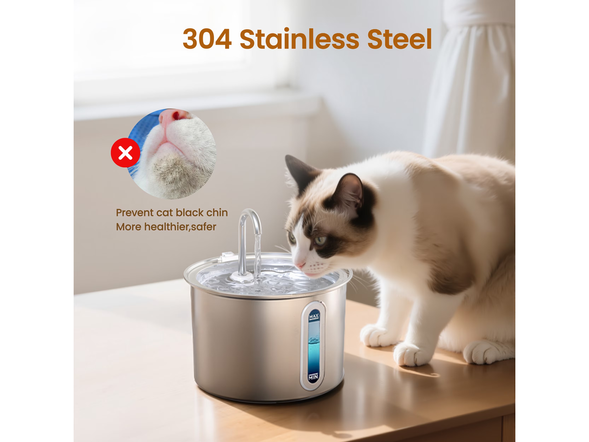 Cat Water Fountain Stainless Steel 2L