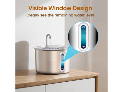 Cat Water Fountain Stainless Steel 2L