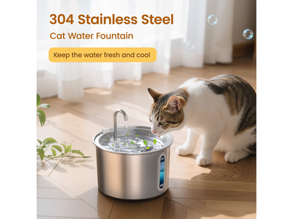Cat Water Fountain Stainless Steel 2L